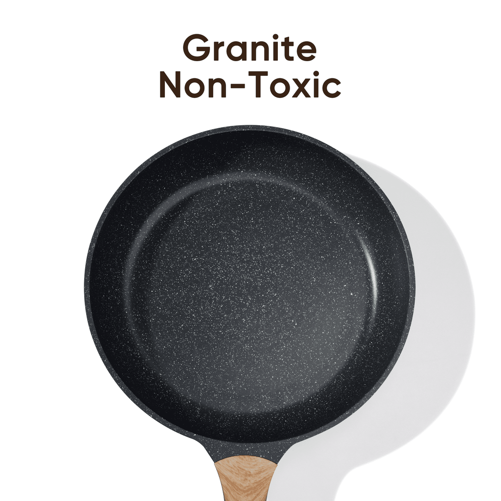 Carote 3-Piece Nonstick Frying Pan Set, 8", 9.5" & 11" Skillets, Induction Compatible Cookware