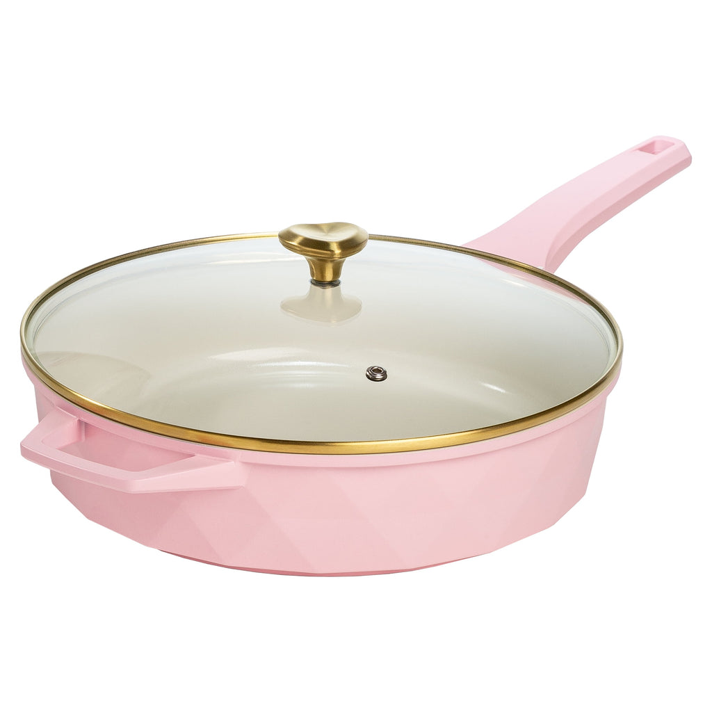 Paris Hilton 4 Quart Cast Aluminum Jumbo Cooker, Pink