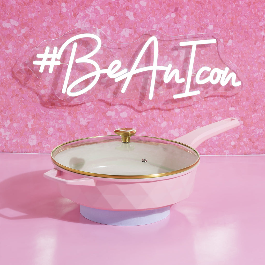 Paris Hilton 4 Quart Cast Aluminum Jumbo Cooker, Pink