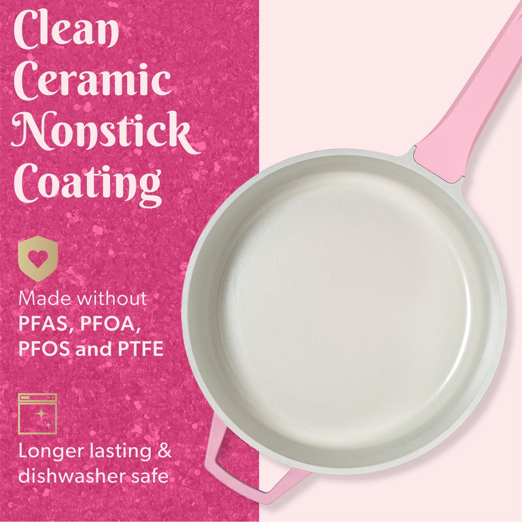 Paris Hilton 4 Quart Cast Aluminum Jumbo Cooker, Pink