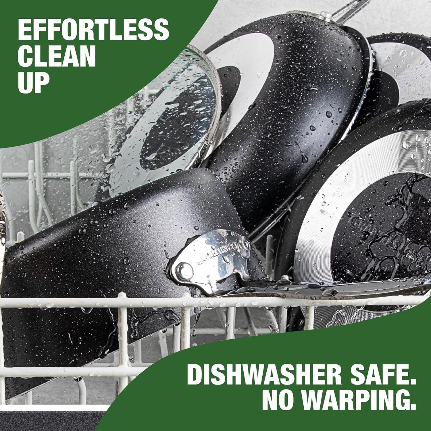 Granitestone 14 Inch Large Frying Pan with Lid, Ceramic Non Stick Frying Pans Skillet, Non Toxic Frying Pans Nonstick for Sauté & Cooking, Oven & Dishwasher Safe