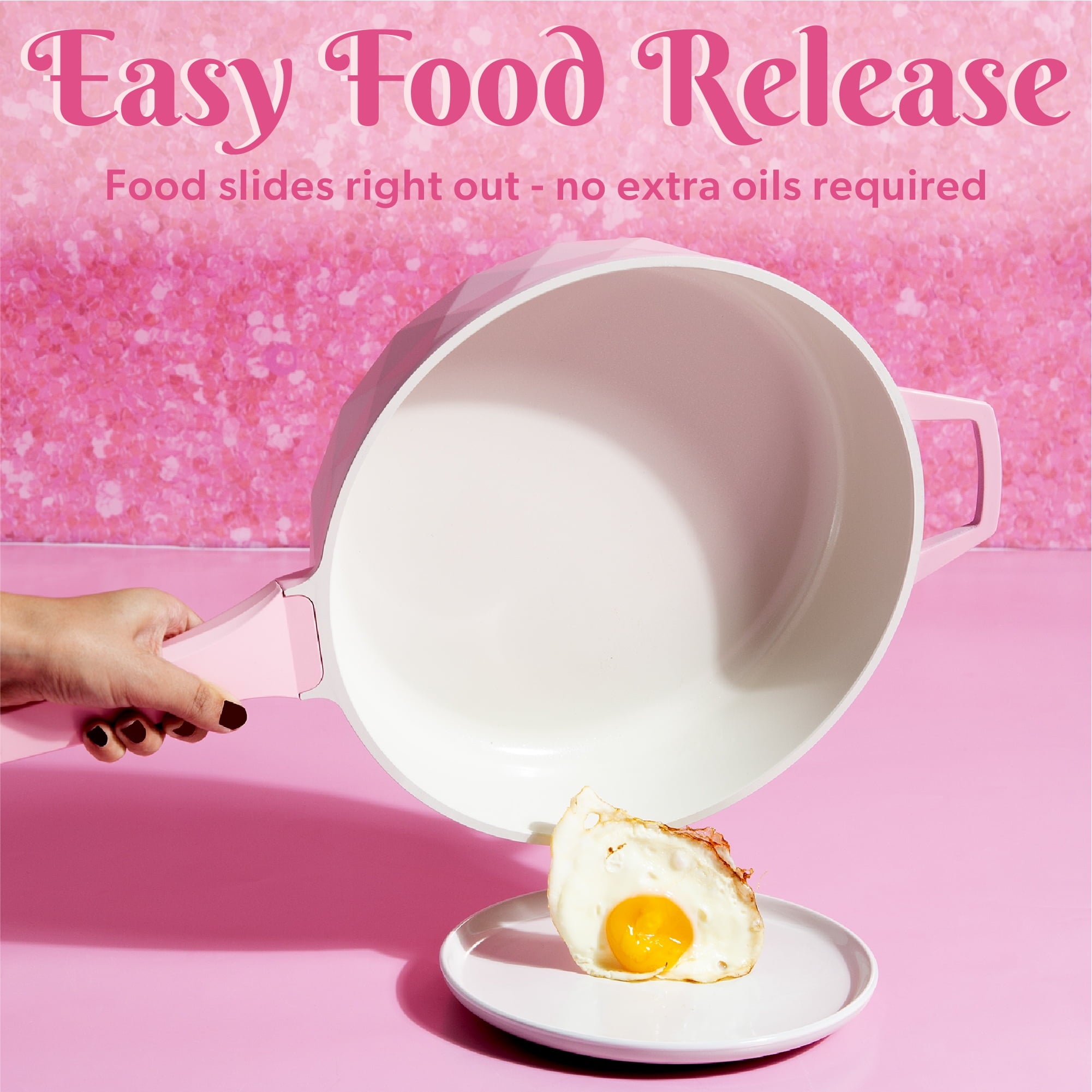 Paris Hilton 4 Quart Cast Aluminum Jumbo Cooker, Pink