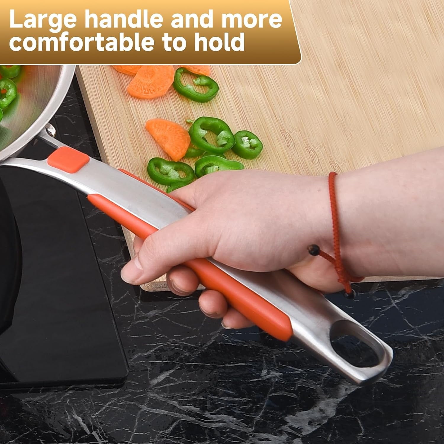 Inqibee Frying Pan with Lid Tri-Ply Stainless Steel,Detachable Handle,Induction Compatible 12 inch.