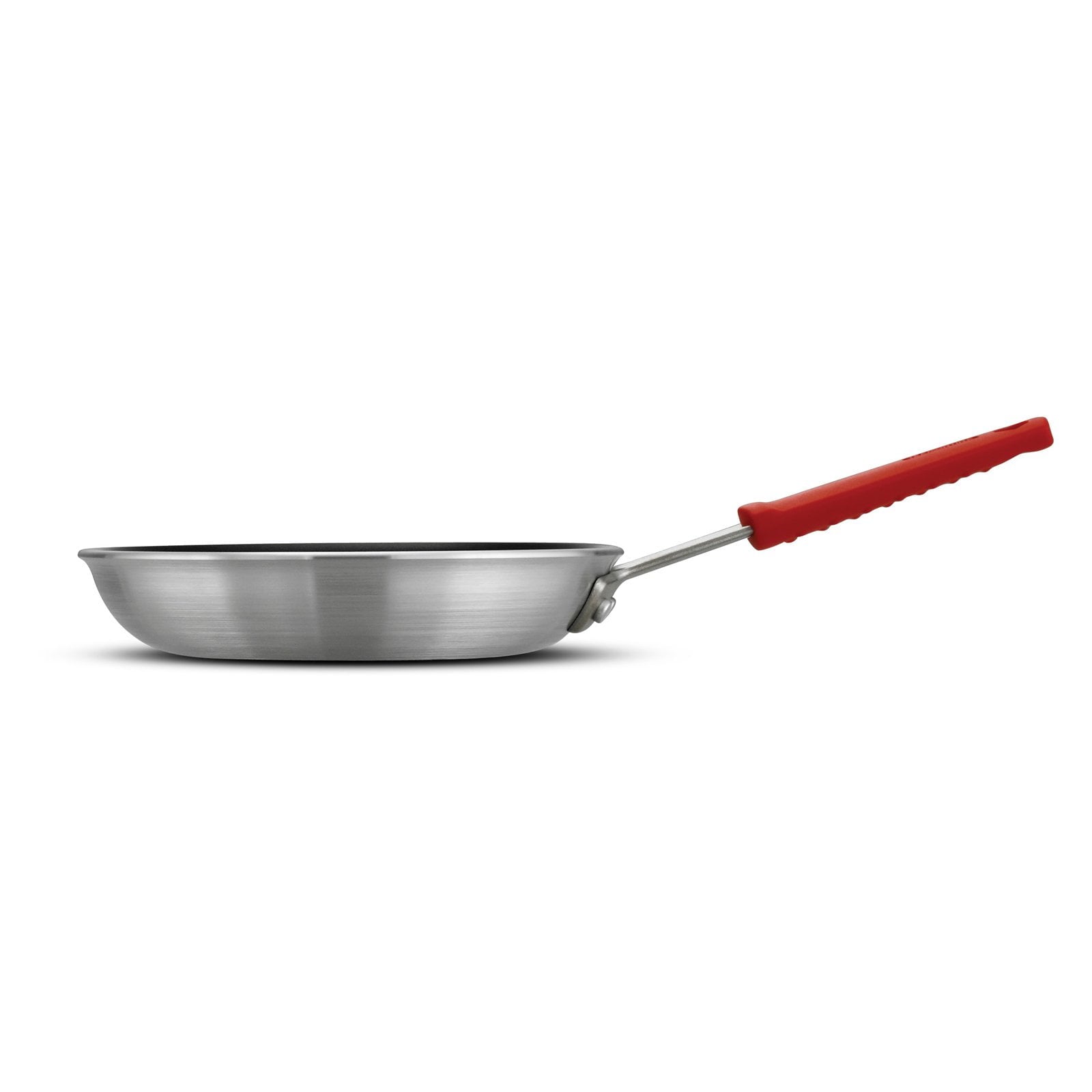 Tramontina Professional 10-Inch Non Stick Frying Pan, Heavy-Gauge Aluminum Skillet with Reinforced Nonstick Coating, Red Handle, Dishwasher and Oven Safe