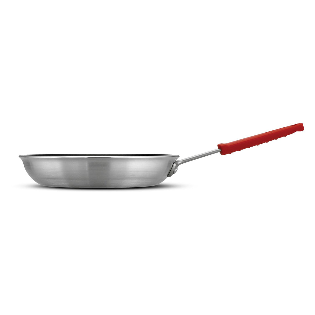 Tramontina Professional 10-Inch Non Stick Frying Pan, Heavy-Gauge Aluminum Skillet with Reinforced Nonstick Coating, Red Handle, Dishwasher and Oven Safe