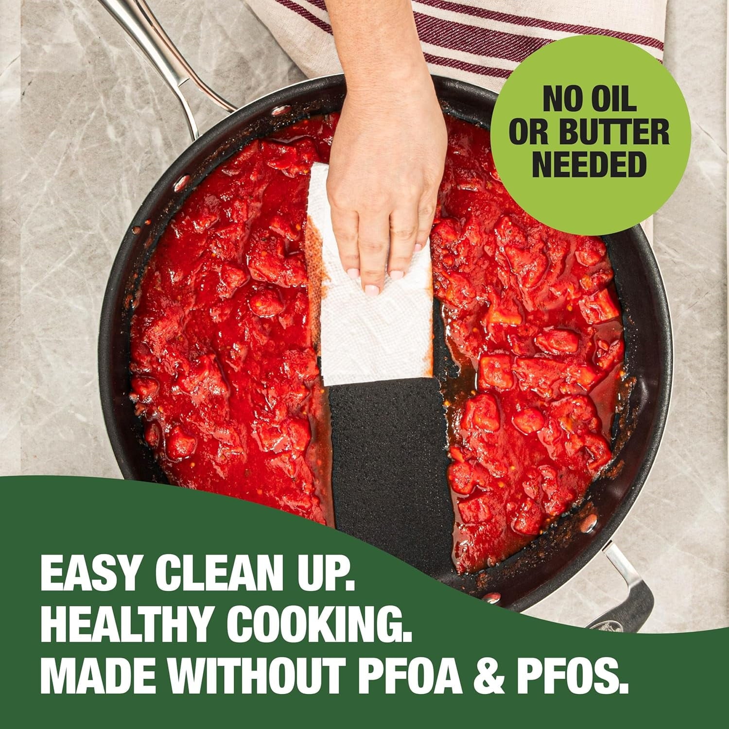 Granitestone 14 Inch Large Frying Pan with Lid, Ceramic Non Stick Frying Pans Skillet, Non Toxic Frying Pans Nonstick for Sauté & Cooking, Oven & Dishwasher Safe